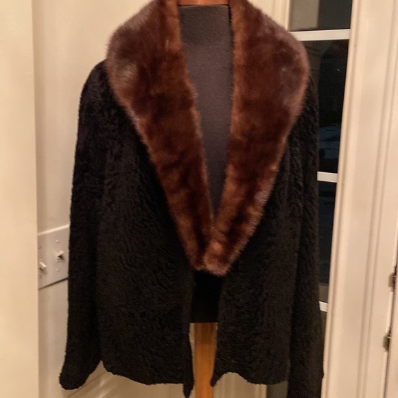 Genuine Swakara Fur Jacket - Picture 14 of 16